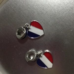 National Flag Enamel Pendant Beads Charm NWOT